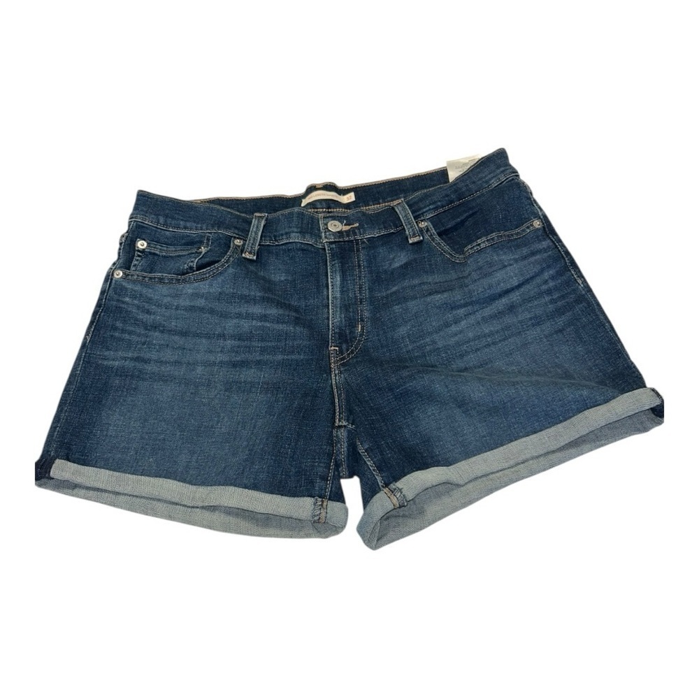 Levis Womens Denim Mid Length Shorts Sz 32